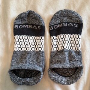 Bombas Black and White Patterned Ankle Socks (add them to a bundle - free)